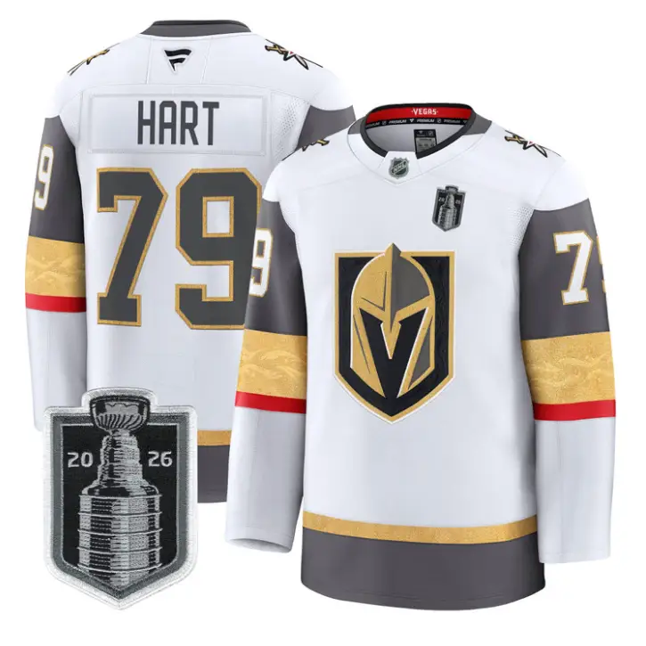 Carter Hart Jersey #79 Vegas Golden Knights 2026 Stanley Cup Stitched by Hockey David