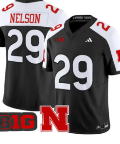 Carter Nelson Jersey #29 Nebraska Cornhuskers 2026 Vapor Limited Stitched by My Store NCAA Football Jerseys