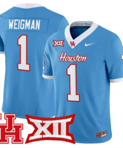 Conner Weigman Jersey #1 Houston Cougars 2026 Vapor Limited Stitched by My Store NCAA Football Jerseys
