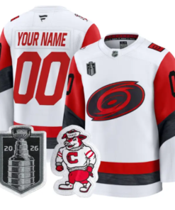 Custom Carolina Hurricanes Jersey 2026 Stanley Cup Patch Premium Stitched by Hockey David
