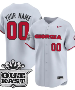 Custom Georgia Bulldogs Jersey Baseball 2026 Outkast Vapor by My Store