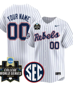 Custom Ole Miss Jersey 2026 World Series Vapor Premier Stitched by My Store