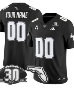 Custom South Florida Bulls Jersey 30th Anniversary Patch Stitched by My Store NCAA Football Jerseys