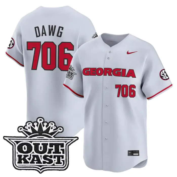 Dawg Jersey #706 Georgia Bulldogs Baseball 2026 Outkast Stitched by My Store
