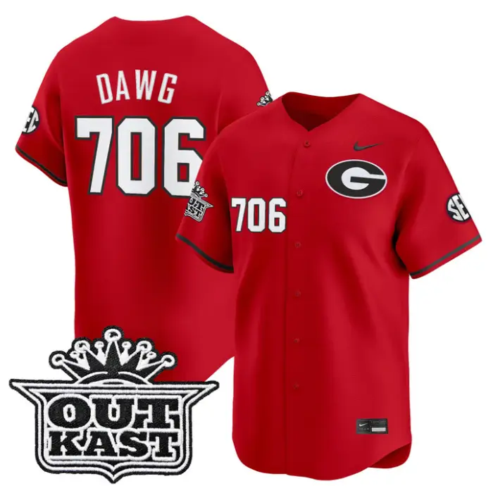 Dawg Jersey #706 Georgia Bulldogs Baseball 2026 Outkast Stitched by My Store