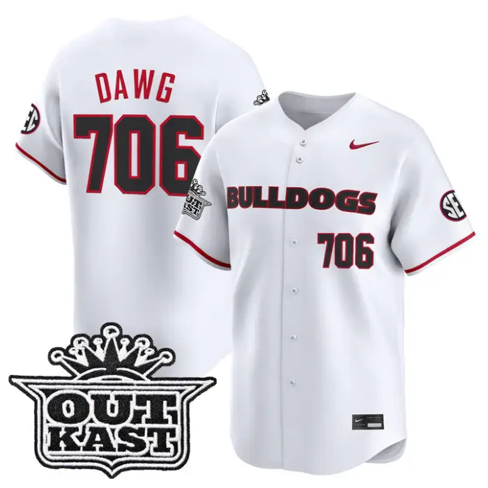 Dawg Jersey #706 Georgia Bulldogs Baseball 2026 Outkast Stitched by My Store