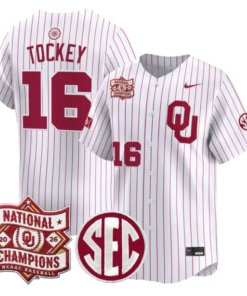Dayton Tockey Jersey #16 Oklahoma 2026 National Champions Patch Stitched by My Store