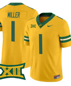 Dre'lon Miller Jersey #1 Baylor Bears 2026 Vapor Limited Stitched by My Store NCAA Football Jerseys