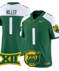 Dre'lon Miller Jersey #1 Baylor Bears 2026 Vapor Limited Stitched by My Store NCAA Football Jerseys