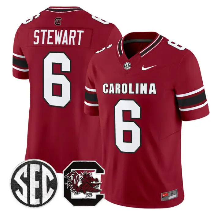 Dylan Stewart Jersey #6 South Carolina Gamecocks 2026 Limited Stitched by My Store NCAA Football Jerseys