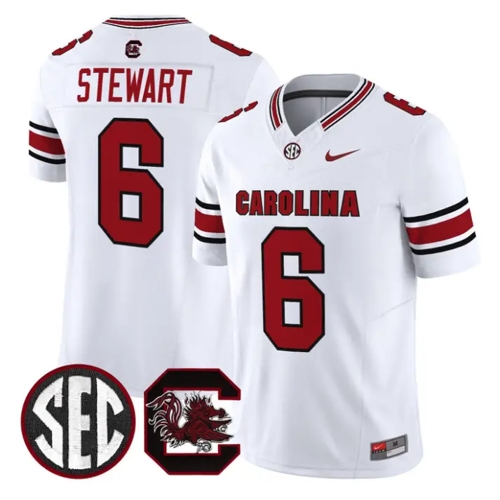 Dylan Stewart Jersey #6 South Carolina Gamecocks 2026 Limited Stitched by My Store NCAA Football Jerseys