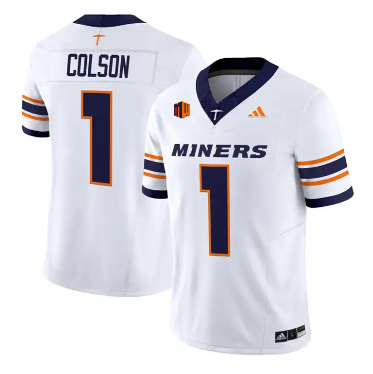 EJ Colson Jersey #1 UTEP Miners 2016 Vapor Limited Stitched by My Store NCAA Football Jerseys