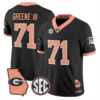 Earnest Greene III Jersey #71 Georgia Bulldogs 2026 The Big Peach Stitched - Top Design Fan Earnest Greene III Jersey #71 Georgia Bulldogs 2026 The Big Peach Stitched