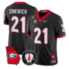Frank Sinkwich Jersey #21 Georgia Bulldogs 2026 Vince Dooley Stitched - Top Design Fan Frank Sinkwich Jersey #21 Georgia Bulldogs 2026 Vince Dooley Stitched