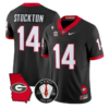 Gunner Stockton Jersey #14 Georgia Bulldogs 2026 Vince Dooley Stitched - Top Design Fan Gunner Stockton Jersey #14 Georgia Bulldogs 2026 Vince Dooley Stitched