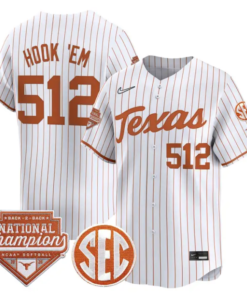 Hook 'Em Jersey #512 Texas 2026 Back-To-Back World SeriesChampions by My Store