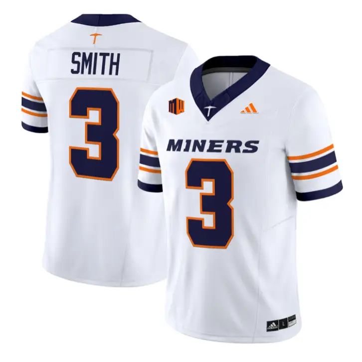 Jaden Smith Jersey #3 UTEP Miners 2016 Vapor Limited Stitched by My Store NCAA Football Jerseys