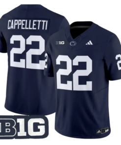 John Cappelletti Jersey #22 Penn State Nittany 2026 Limited Stitched by My Store NCAA Football Jerseys