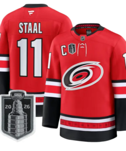 Jordan Staal Jersey #11 Carolina Hurricanes 2026 Stanley Cup Patch Stitched by Hockey David