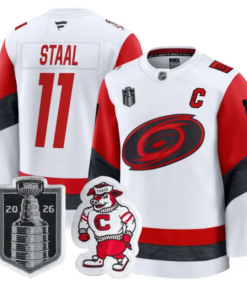 Jordan Staal Jersey #11 Carolina Hurricanes 2026 Stanley Cup Patch Stitched by Hockey David