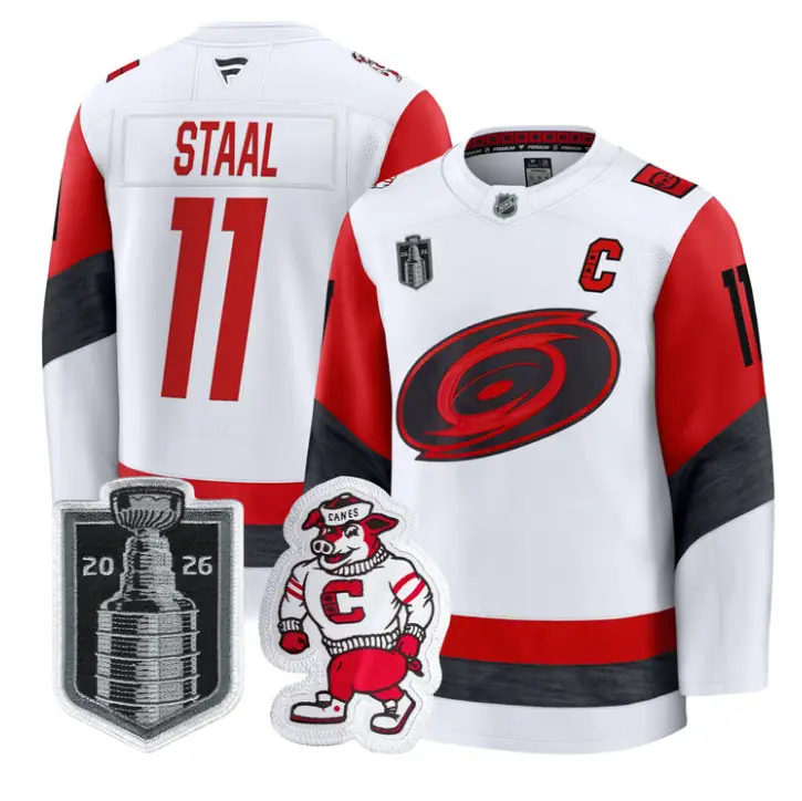 Jordan Staal Jersey #11 Carolina Hurricanes 2026 Stanley Cup Patch Stitched by Hockey David