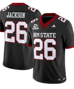 Josiah Jackson Jersey #26 New Mexico State 2026 Vapor Limited Stitched by My Store NCAA Football Jerseys