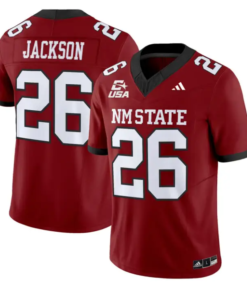 Josiah Jackson Jersey #26 New Mexico State 2026 Vapor Limited Stitched by My Store NCAA Football Jerseys