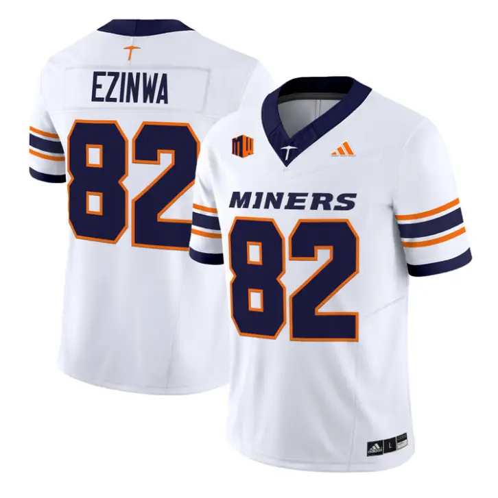 Judah Ezinwa Jersey #82 UTEP Miners 2016 Vapor Limited Stitched by My Store NCAA Football Jerseys