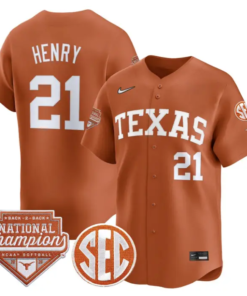 Kayden Henry Jersey #21 Texas 2026 Back-To-Back World SeriesChampions by My Store