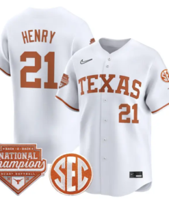 Kayden Henry Jersey #21 Texas 2026 Back-To-Back World SeriesChampions by My Store