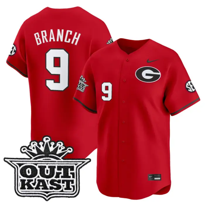 Kolby Branch Jersey #9 Georgia Bulldogs Baseball 2026 Outkast Stitched by My Store