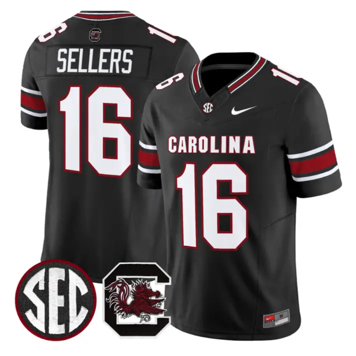 LaNorris Sellers Jersey #16 South Carolina Gamecocks 2026 Stitched by My Store NCAA Football Jerseys