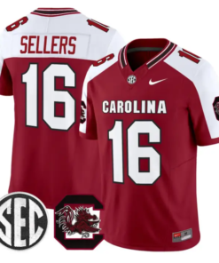 LaNorris Sellers Jersey #16 South Carolina Gamecocks 2026 Stitched by My Store NCAA Football Jerseys