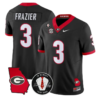 Nate Frazier Jersey #3 Georgia Bulldogs 2026 Vince Dooley Stitched - Top Design Fan Nate Frazier Jersey #3 Georgia Bulldogs 2026 Vince Dooley Stitched