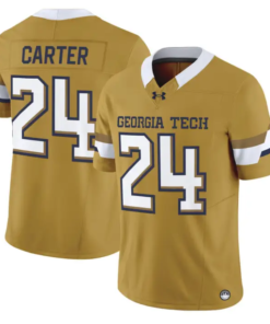 Noah Carter Jersey #24 Georgia Tech Yellow Jackets 2026 Limited Stitched