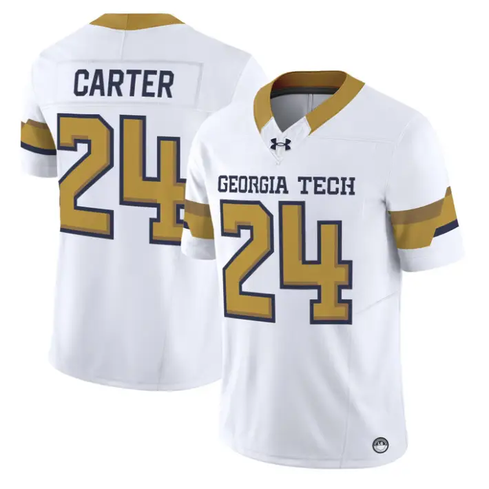 Noah Carter Jersey #24 Georgia Tech Yellow Jackets 2026 Limited Stitched