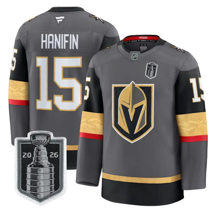 Noah Hanifin Jersey #15 Vegas Golden Knights 2026 Stanley Cup Stitched by Hockey David
