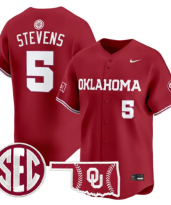 Nolan Stevens Jersey #5 Oklahoma Sooners Baseball 2026 Vapor Stitched by My Store