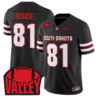 Ordell Braase Jersey #81 South Dakota 2026 Vapor Limited Stitched