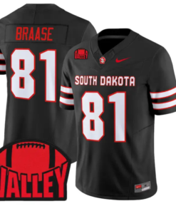 Ordell Braase Jersey #81 South Dakota 2026 Vapor Limited Stitched