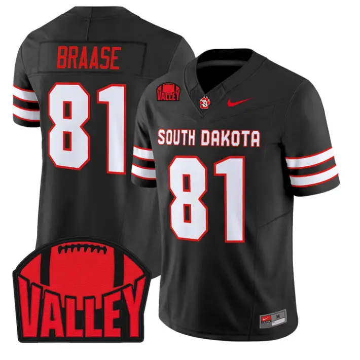 Ordell Braase Jersey #81 South Dakota 2026 Vapor Limited Stitched - Top Design Fan Ordell Braase Jersey #81 South Dakota 2026 Vapor Limited Stitched