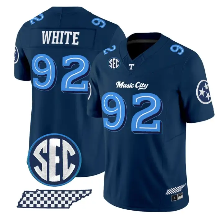 Reggie White Jersey #92 Tennessee Vols Music City Edition Stitched by My Store NCAA Football Jerseys