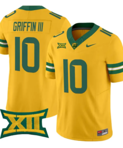 Robert Griffin IIIJersey #10 Baylor Bears 2026 Vapor Limited Stitched by My Store NCAA Football Jerseys