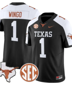Ryan Wingo Jersey #1 Texas Longhorns 2026 SEC Patch Stitched