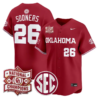 Sooners Jersey #26 Oklahoma 2026 National Champions Patch Stitched