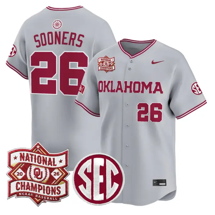 Sooners Jersey #26 Oklahoma 2026 National Champions Patch Stitched by My Store