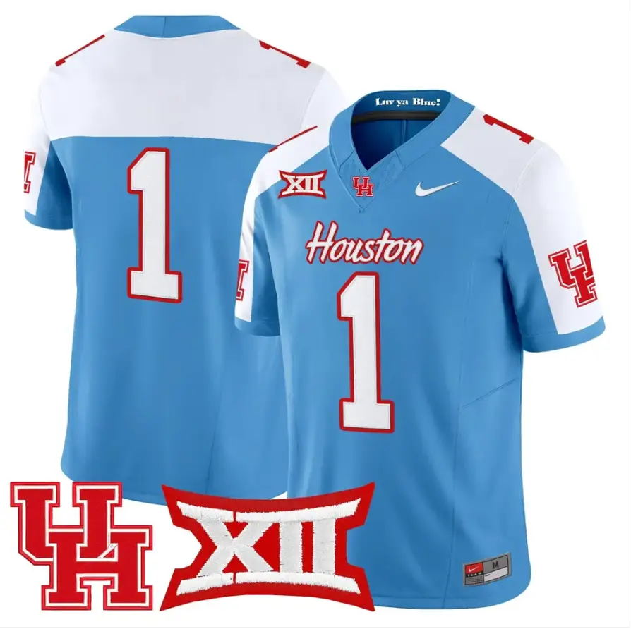 team-jersey-1-houston-cougars-2026-vapor-limited-stitched-01 - Top Design Fan Team Jersey #1 Houston Cougars 2026 Vapor Limited Stitched
