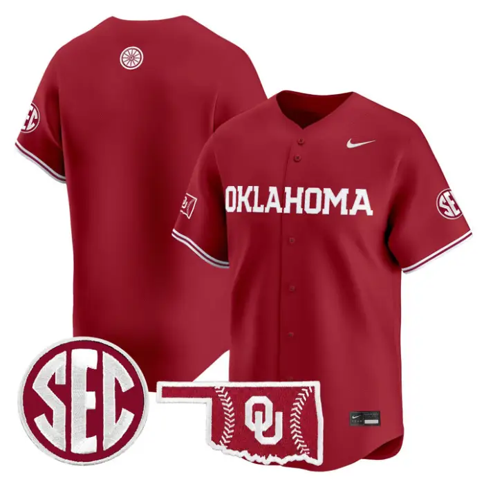 Team Jersey Blank Oklahoma Sooners Baseball 2026 Vapor Stitched by My Store