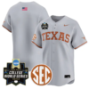 Team Jersey Blank Texas Longhorns 2026 World Series Vapor Stitched Gray - Top Design Fan Team Jersey Blank Texas Longhorns 2026 World Series Vapor Stitched Gray