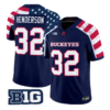 Treveyon Henderson Jersey #32 Ohio State America 250 Edition Limited Stitched - Top Design Fan Treveyon Henderson Jersey #32 Ohio State America 250 Edition Limited Stitched